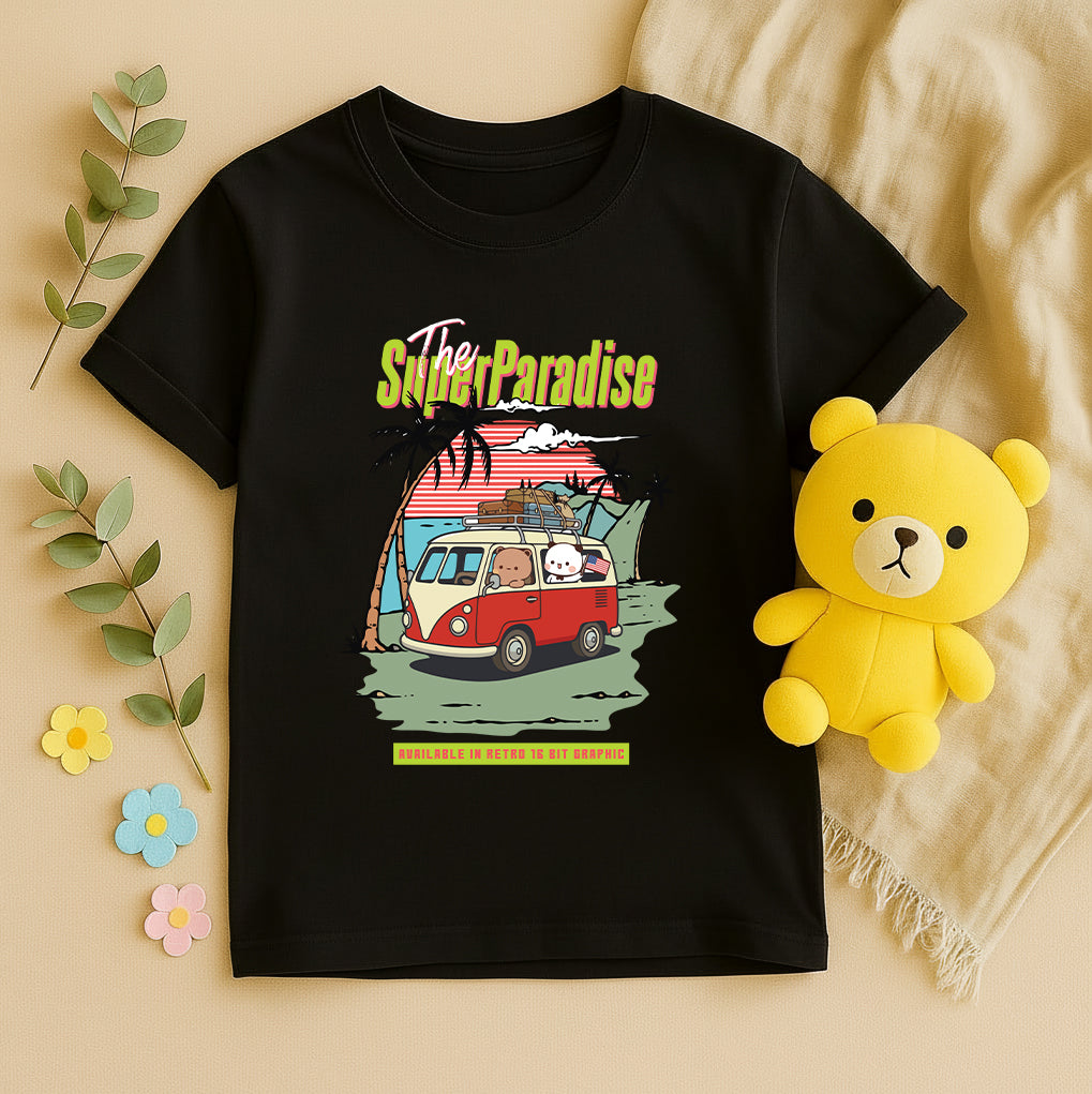Bubu & Dudu Summer Paradise Retro Beach T-Shirt