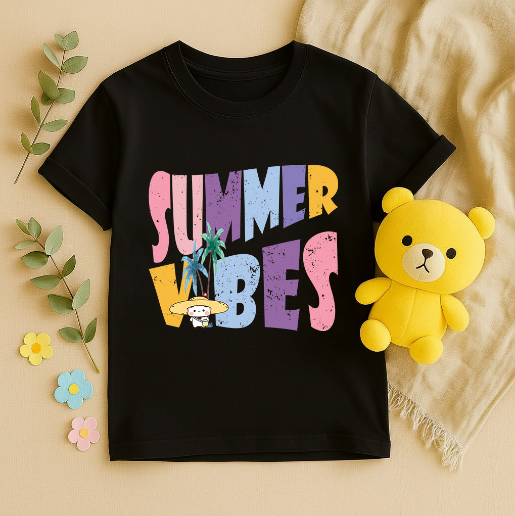 Matching Summer Vibes Couple Shirts | Bubu & Dudu Beach Vacation Tees
