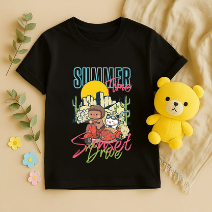 Bubu & Dudu Summer Sunset Ride T-Shirt