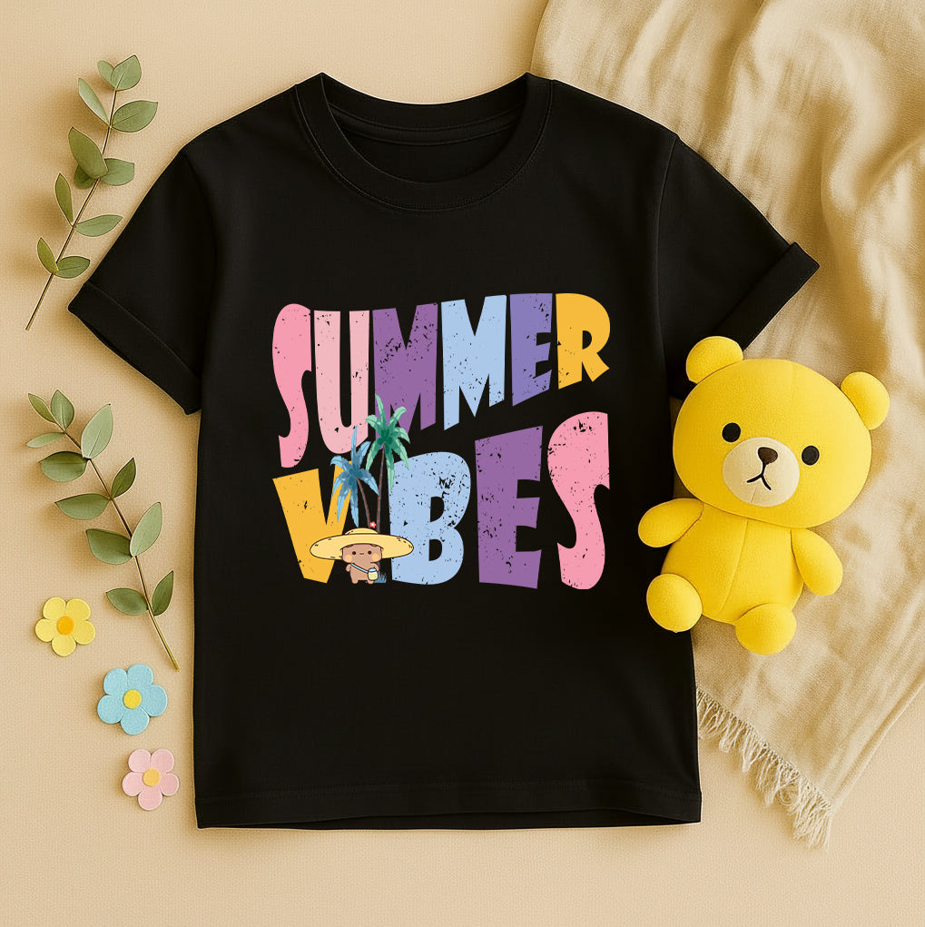 Matching Summer Vibes Couple Shirts | Bubu & Dudu Beach Vacation Tees