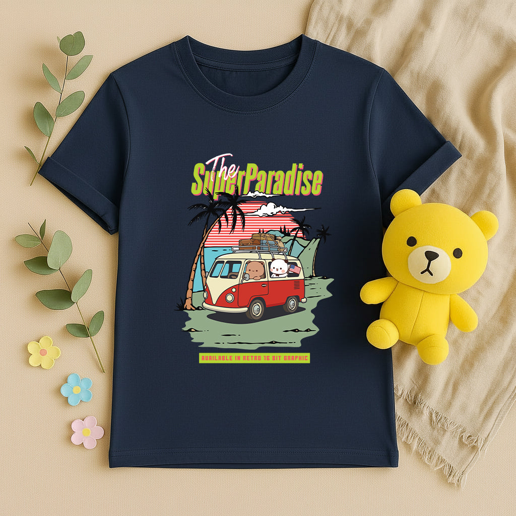 Bubu & Dudu Summer Paradise Retro Beach T-Shirt