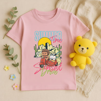 Bubu & Dudu Summer Sunset Ride T-Shirt