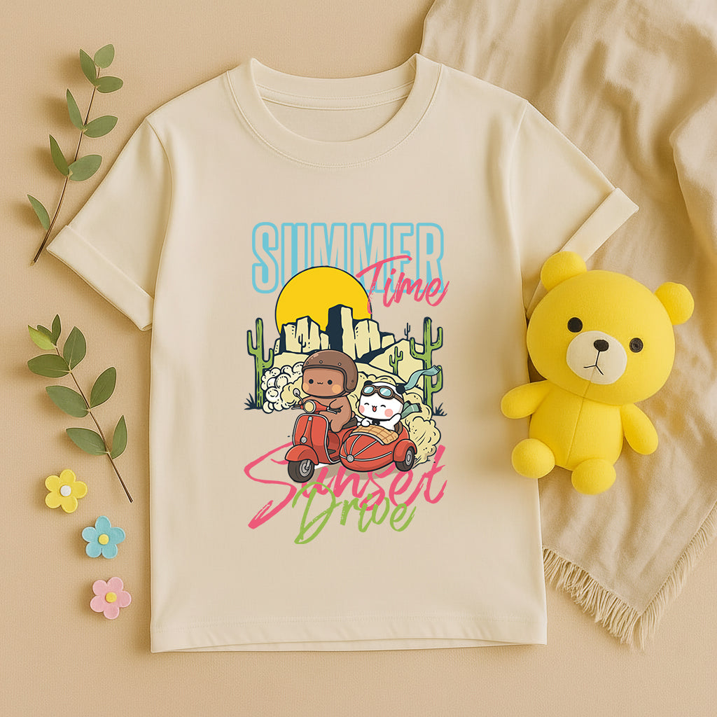Bubu & Dudu Summer Sunset Ride T-Shirt