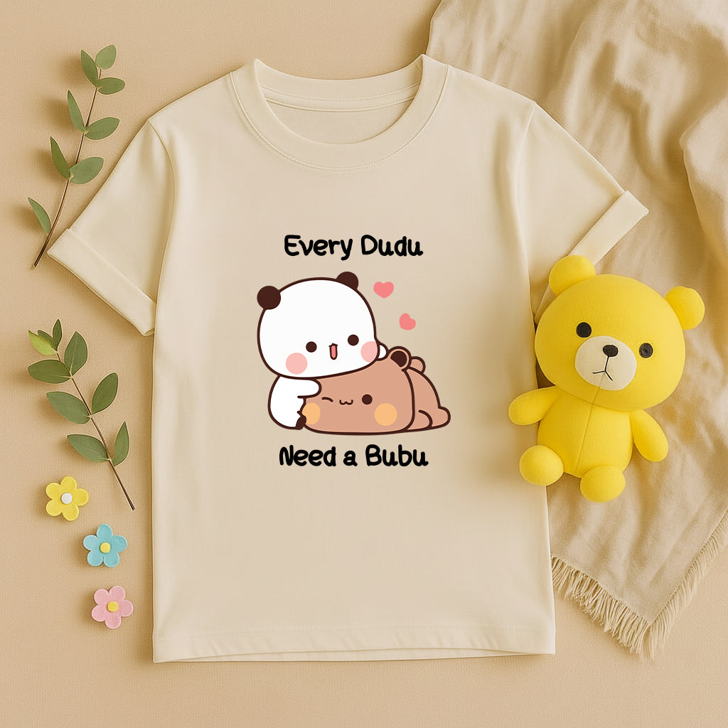 Every Bubu Needs a Dudu Matching Couple T-Shirt