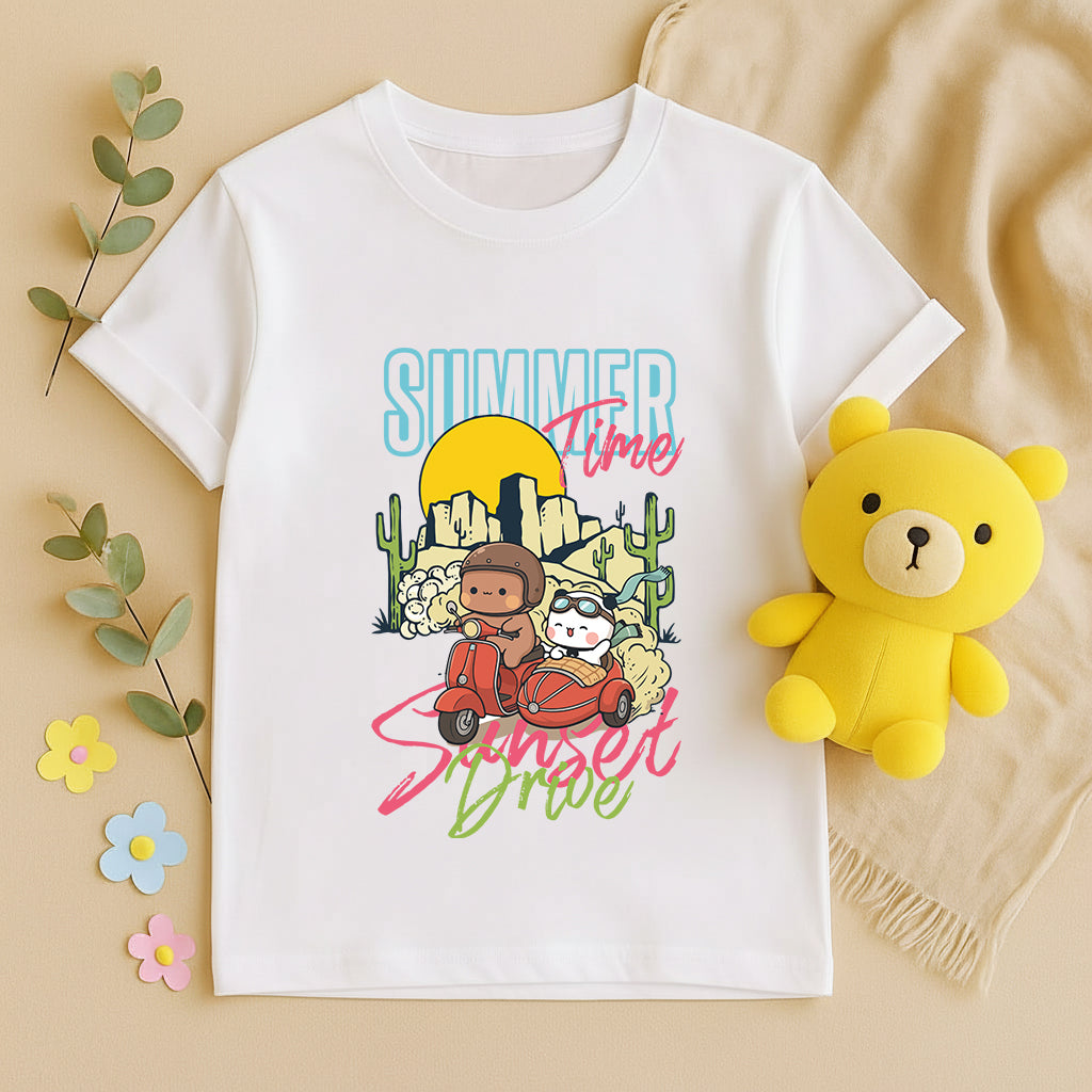 Bubu & Dudu Summer Sunset Ride T-Shirt