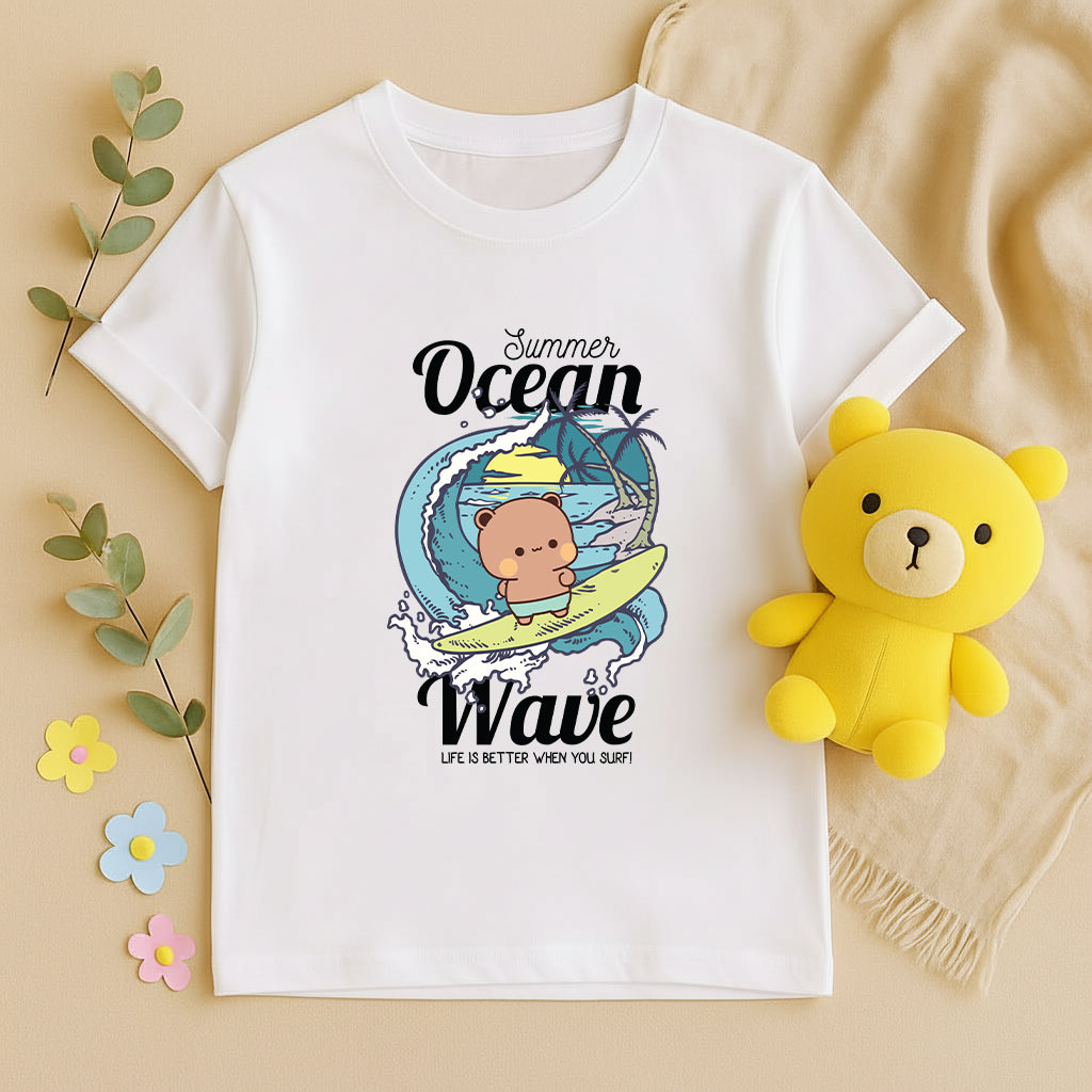 Bubu & Dudu Ocean Wave Matching Beach Couple Shirts