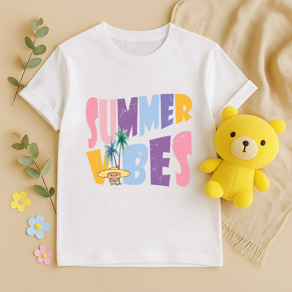 Matching Summer Vibes Couple Shirts | Bubu & Dudu Beach Vacation Tees