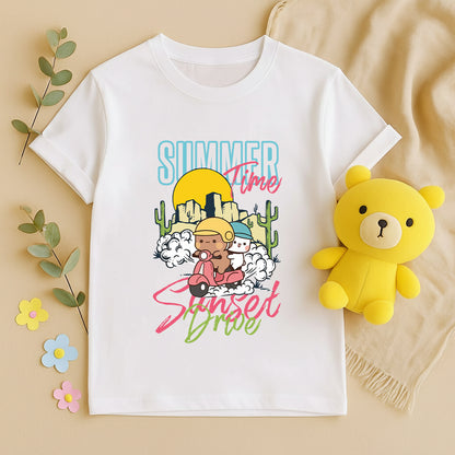 Bubu & Dudu Summer Scooter Sunset T-Shirt