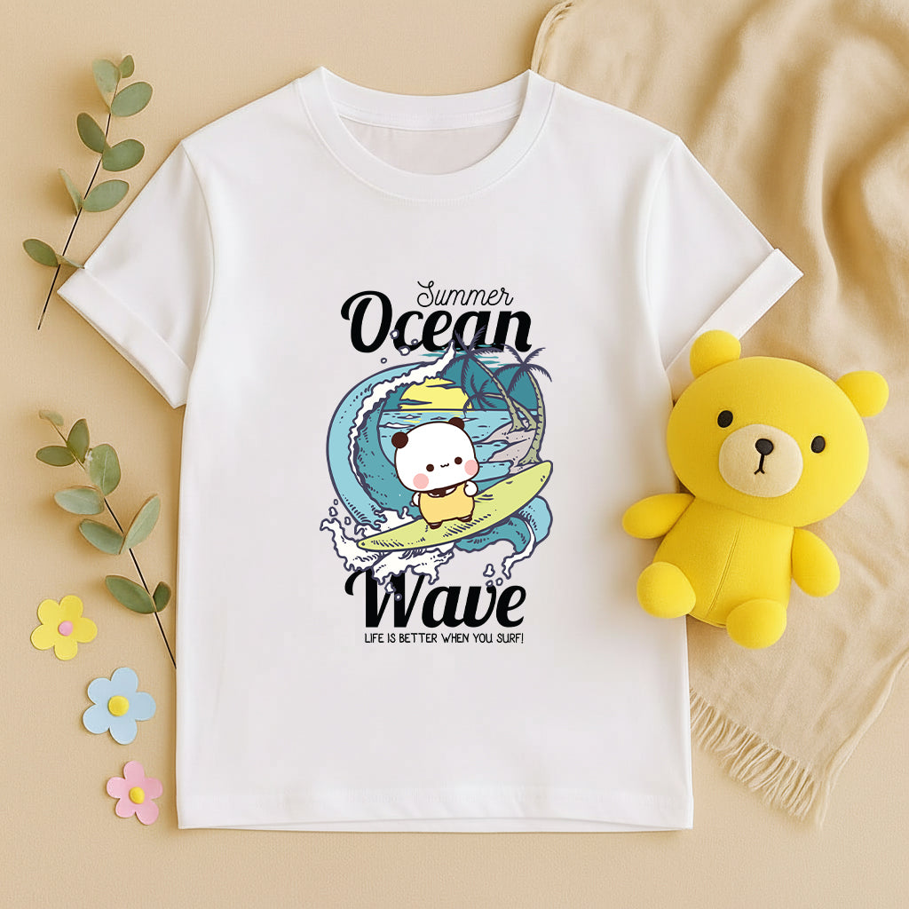 Bubu & Dudu Ocean Wave Matching Beach Couple Shirts
