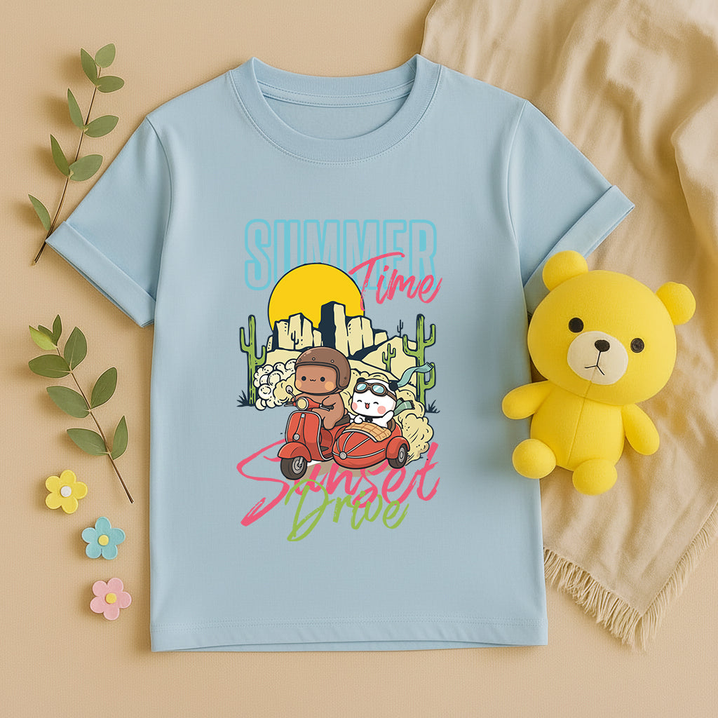 Bubu & Dudu Summer Sunset Ride T-Shirt