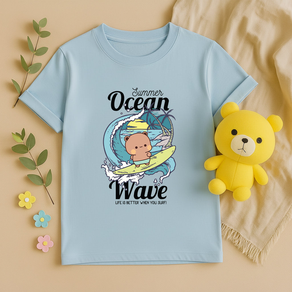 Bubu & Dudu Ocean Wave Matching Beach Couple Shirts