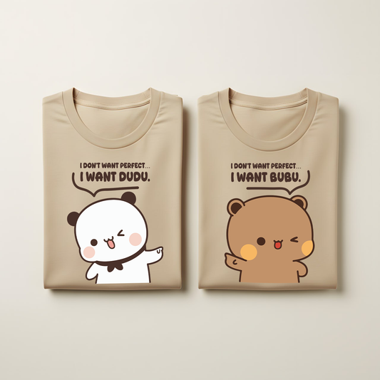 I Want Bubu & Dudu – Bubu Dudu Couple T-Shirts