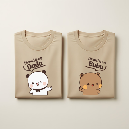 Personalized Bubu & Dudu Matching Shirts for Couples