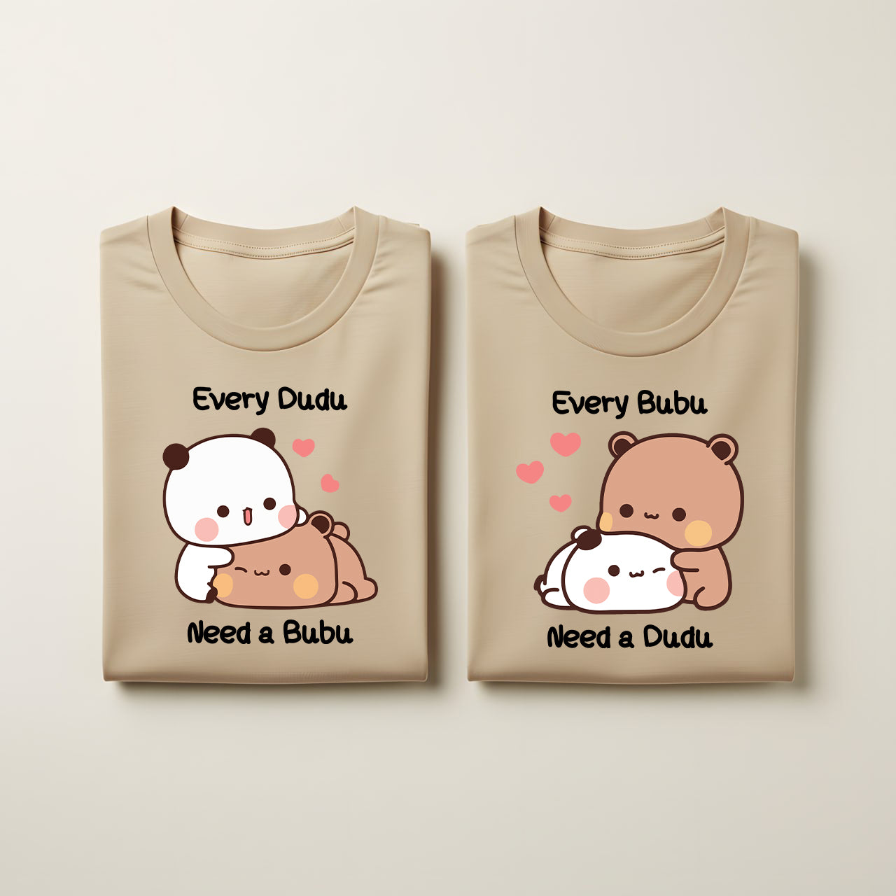 Every Bubu Needs a Dudu Matching Couple T-Shirt