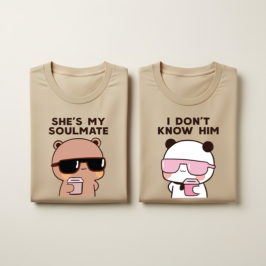 Bubu Dudu Soulmate Couple T-Shirts
