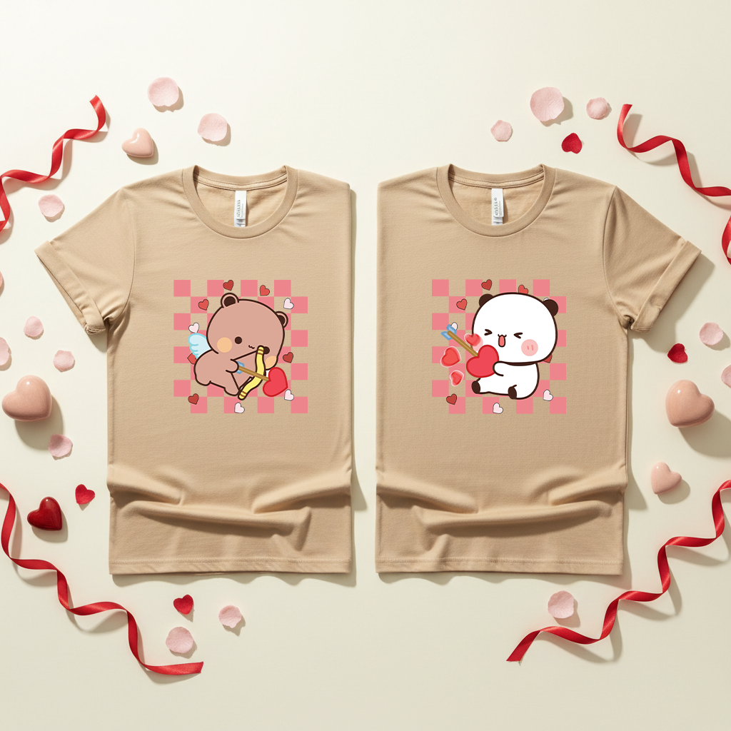 Bubu Dudu Cupid Love Couple T-Shirts