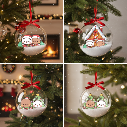 Bubu Dudu Gingerbread House Christmas Ornament – Cute Holiday Tree Decoration