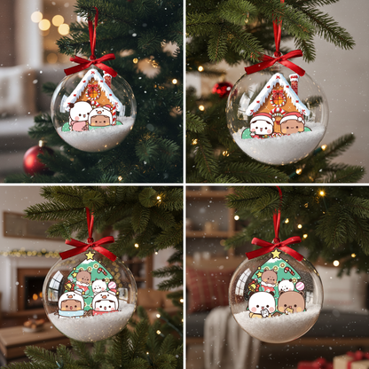 Bubu Dudu Christmas Ornament – Cute Gingerbread House Holiday Gift