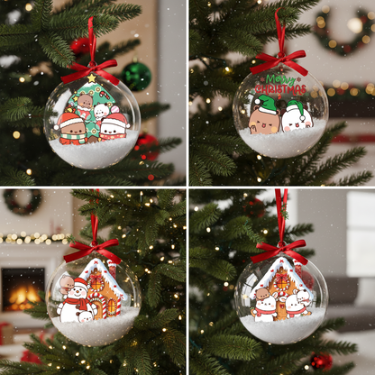 Bubu Dudu Family Gingerbread Christmas Ornament – Cute Holiday Tree Decoration