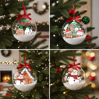 Adorable Bubu Dudu Xmas Ornament – Snowman Holiday Decoration Gift