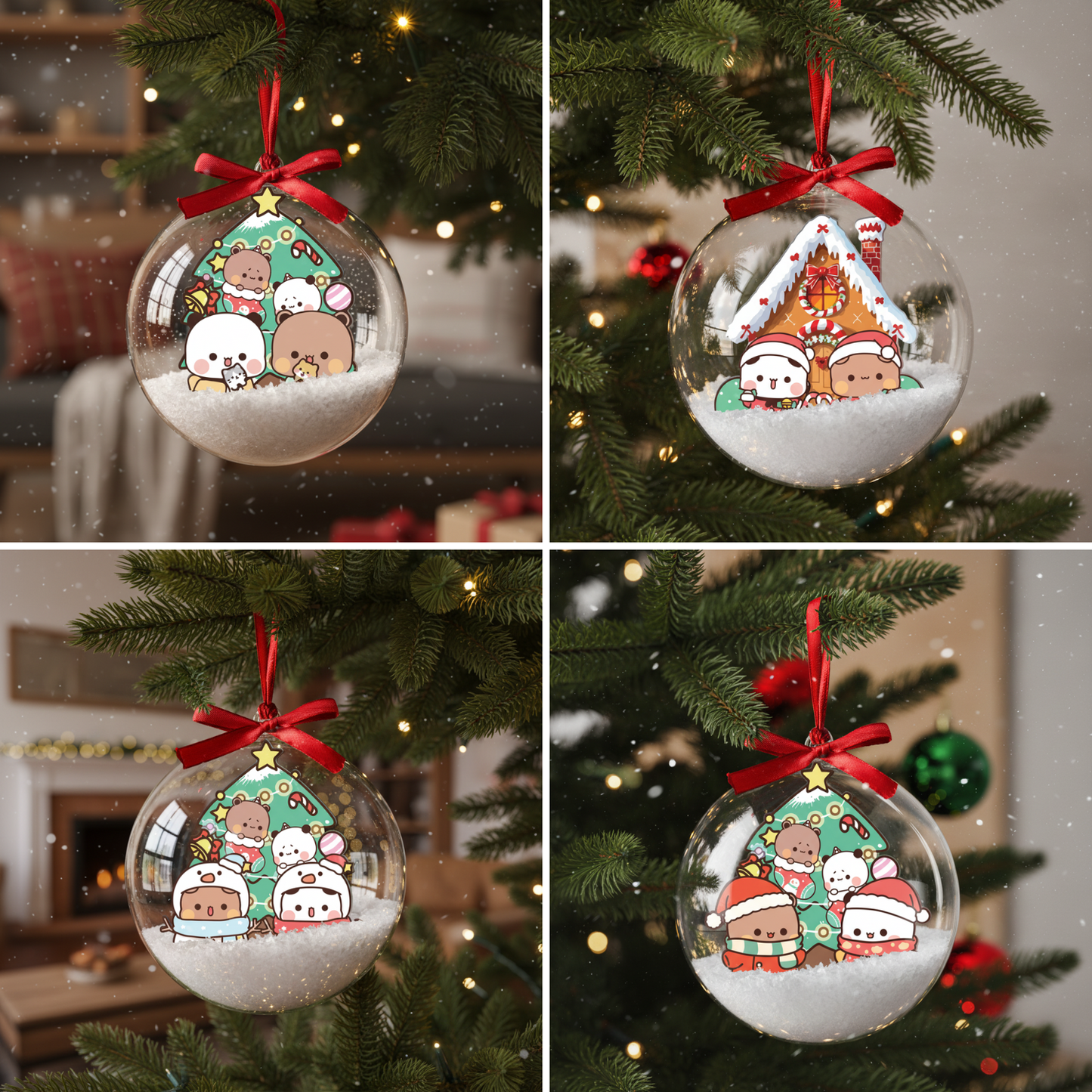 Bubu Dudu Christmas Ornament – Cute Kawaii Holiday Tree Decoration