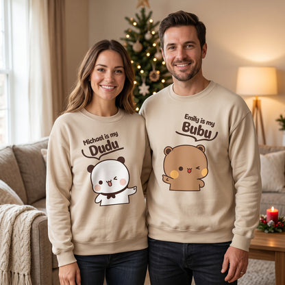 Personalized Bubu & Dudu Matching Sweatshirt for Couples