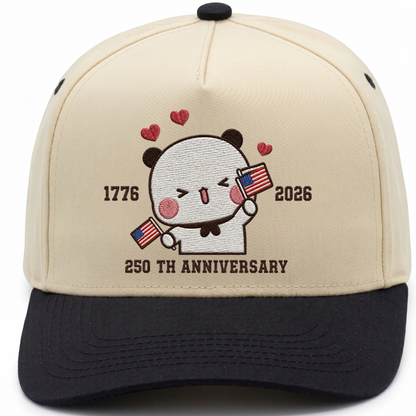 Bubu & Dudu 250th Anniversary Matching Couple Hats – USA Embroidered Caps