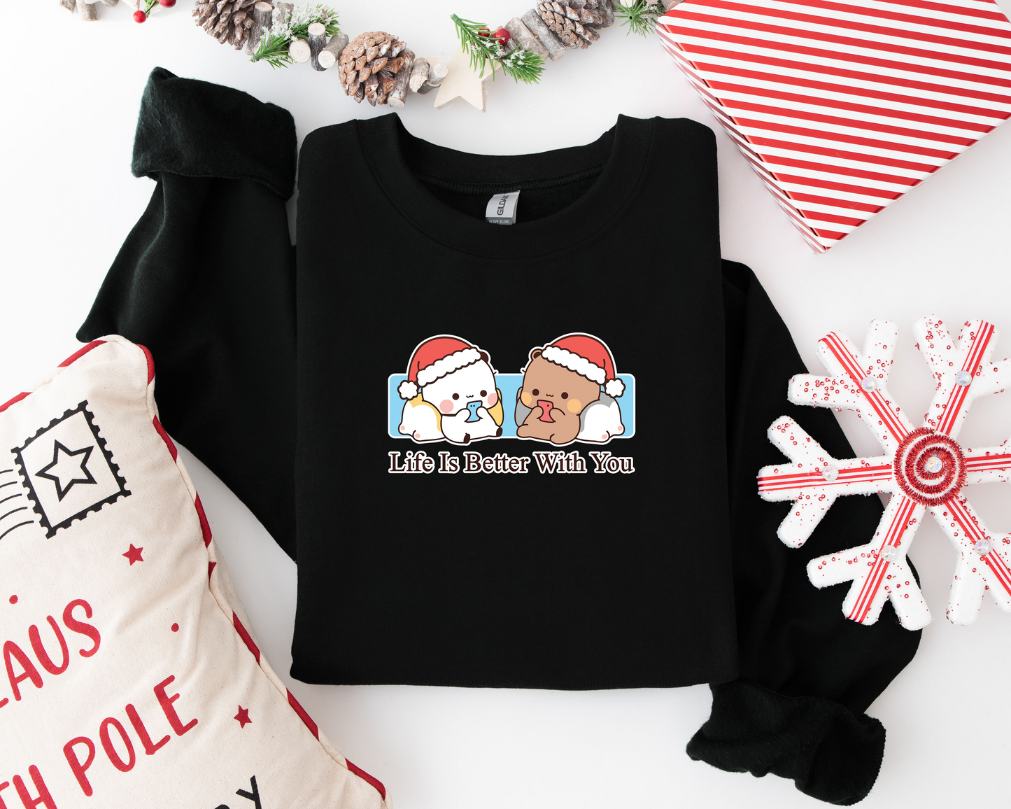 Bubu & Dudu Life Is Better With You Couple Sweatshirt