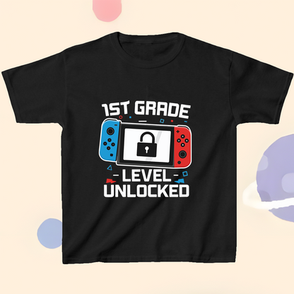 T-Shirt Level Unlocked – 1st Grade Gamer
