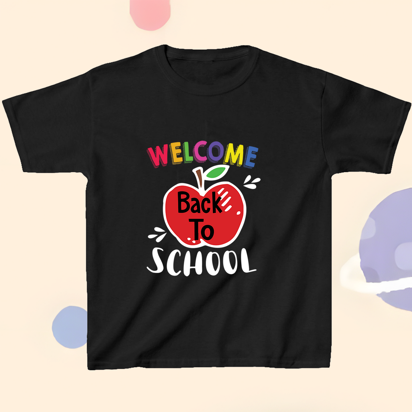 T-Shirt Welcome Back To Shool Apple