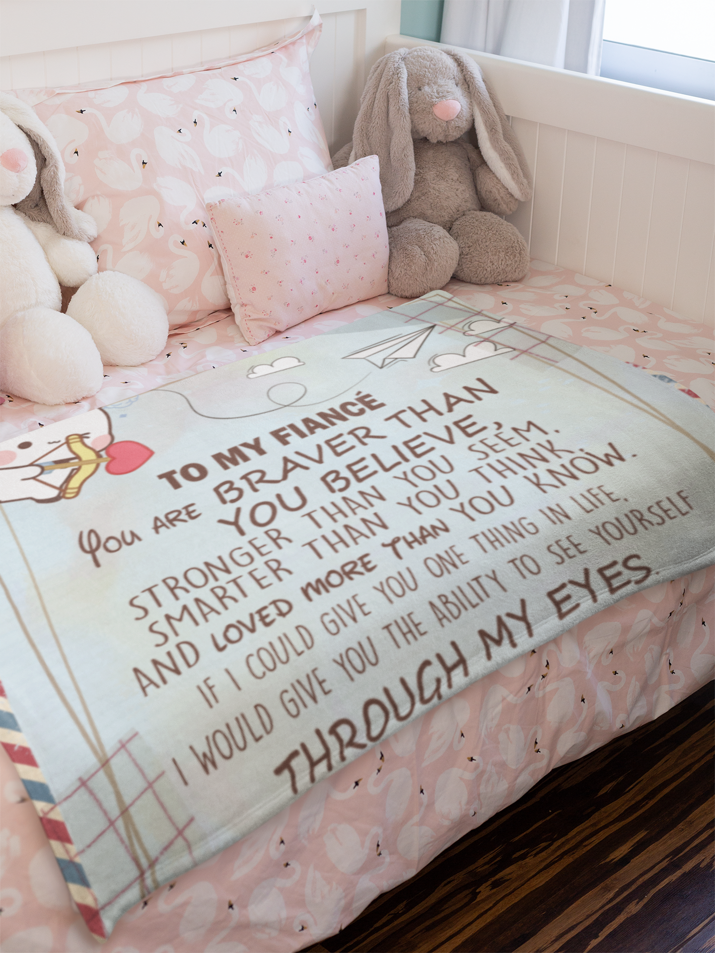 Couple Gift Blanket – To My Fiancé, You Are Braver Than You Believe