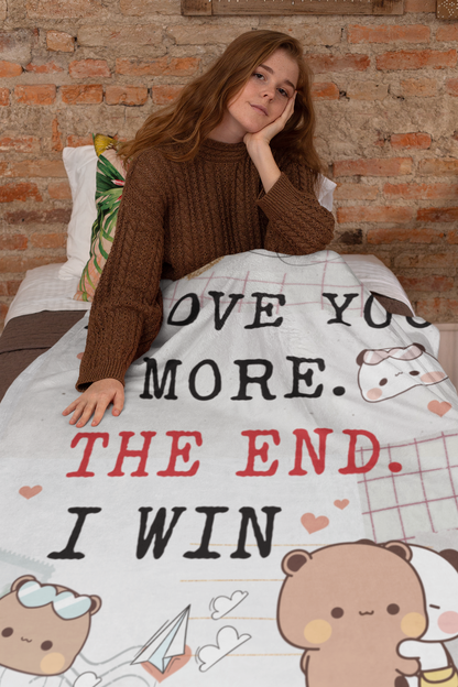 Funny Romantic Blanket – Cute Couple Gift Fleece/Sherpa Throw