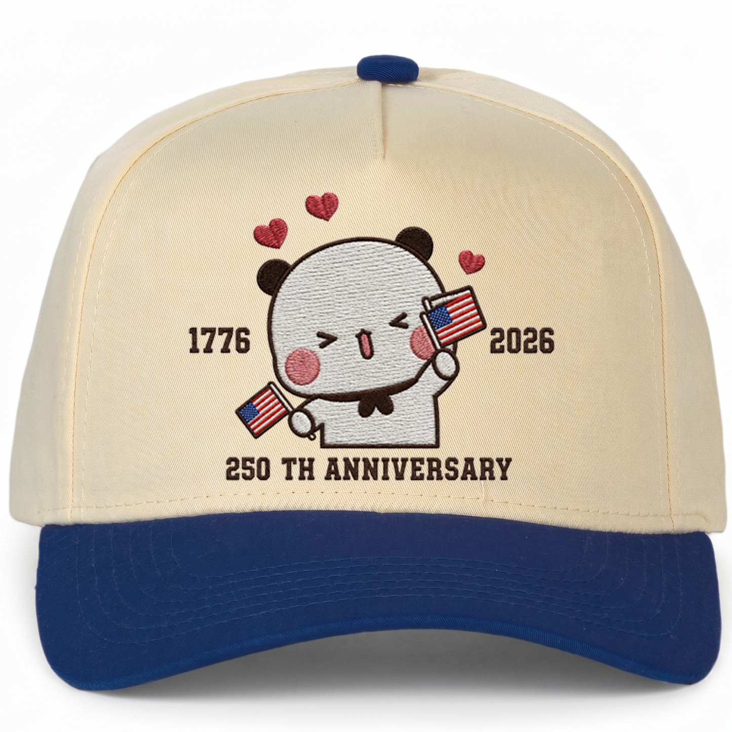 Bubu & Dudu 250th Anniversary Matching Couple Hats – USA Embroidered Caps