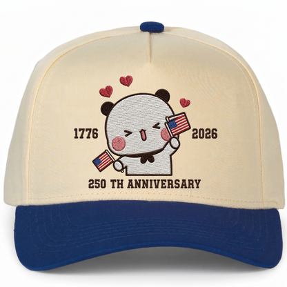 Bubu & Dudu 250th Anniversary Matching Couple Hats – USA Embroidered Caps