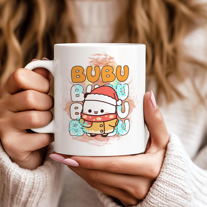 Bubu & Dudu Holiday Mug Set – Christmas Couple Coffee Cups Gift