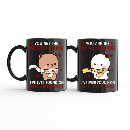 Personalized Bubu & Dudu Couple Mug Set – You Are The Best Thing I've Ever Found on The Internet