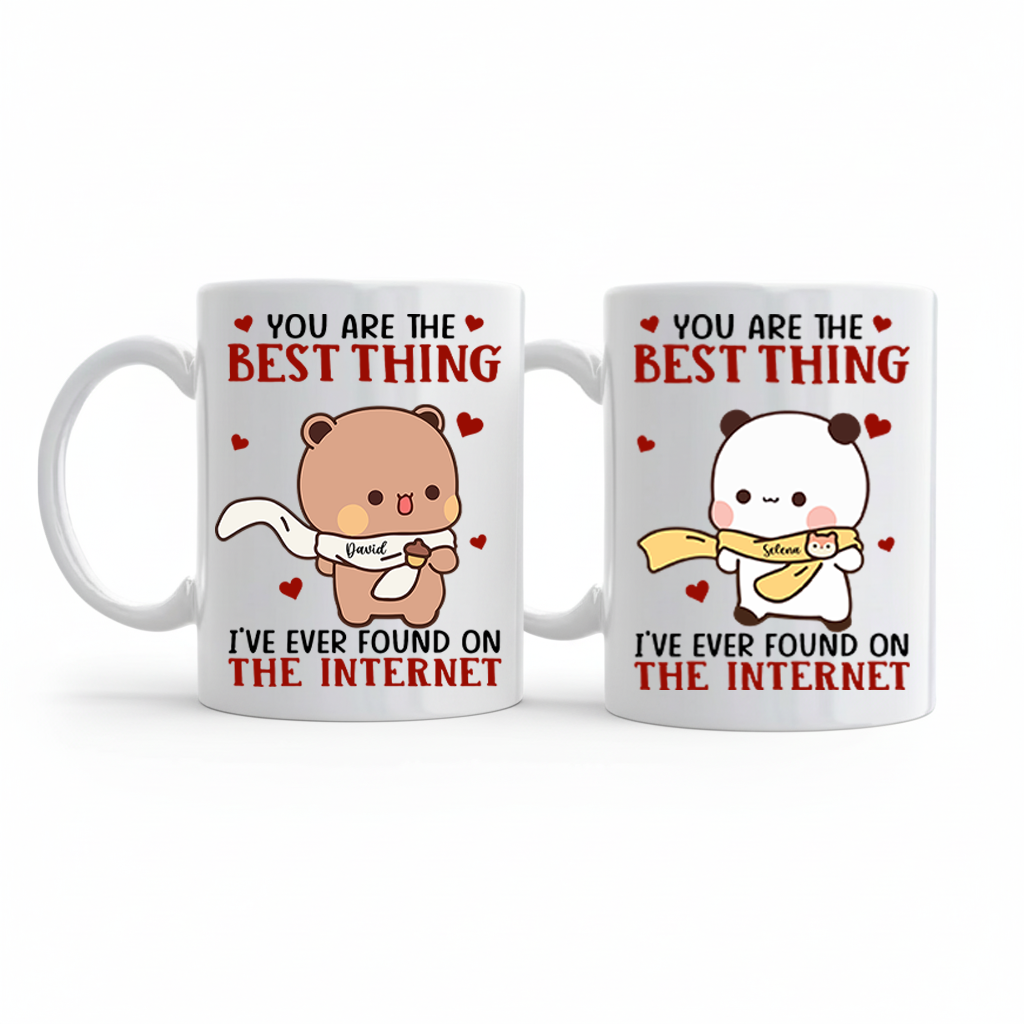 Personalized Bubu & Dudu Couple Mug Set – You Are The Best Thing I've Ever Found on The Internet