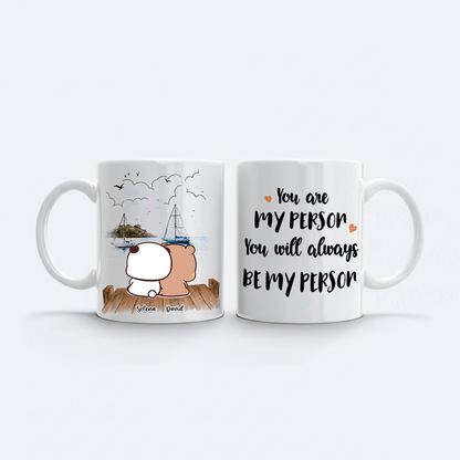 Bubu & Dudu You Are My Person Mug – Personalized Name Ceramic Coffee Mug