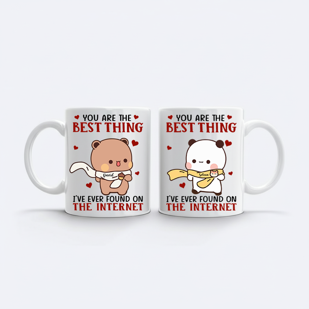 Personalized Bubu & Dudu Couple Mug Set – You Are The Best Thing I've Ever Found on The Internet