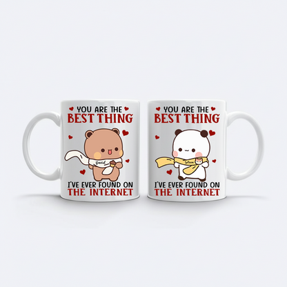 Personalized Bubu & Dudu Couple Mug Set – You Are The Best Thing I've Ever Found on The Internet