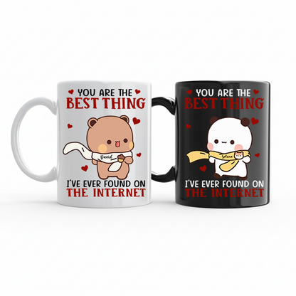 Personalized Bubu & Dudu Couple Mug Set – You Are The Best Thing I've Ever Found on The Internet