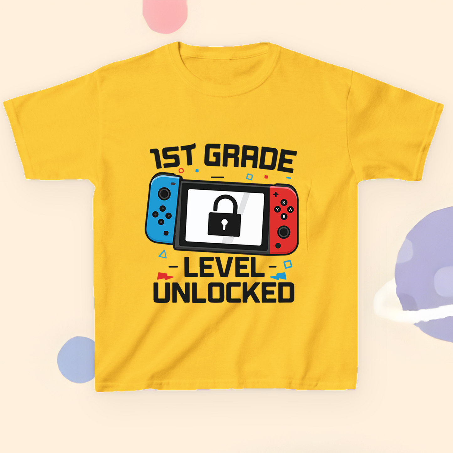T-Shirt Level Unlocked – 1st Grade Gamer