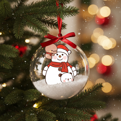 Adorable Bubu Dudu Xmas Ornament – Snowman Holiday Decoration Gift