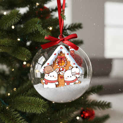 Bubu Dudu Family Gingerbread Christmas Ornament – Cute Holiday Tree Decoration