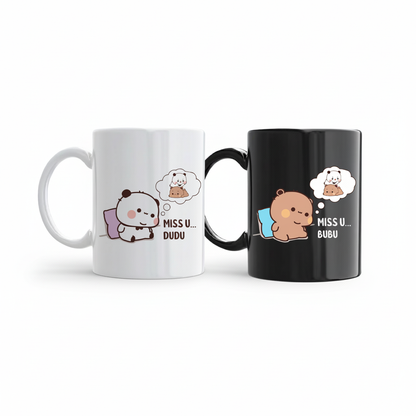 Bubu & Dudu Miss U Couple Mugs – Miss U Dudu & Miss U Bubu