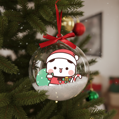 Clear Plastic Bauble – Bubu & Dudu Christmas Tree Decoration
