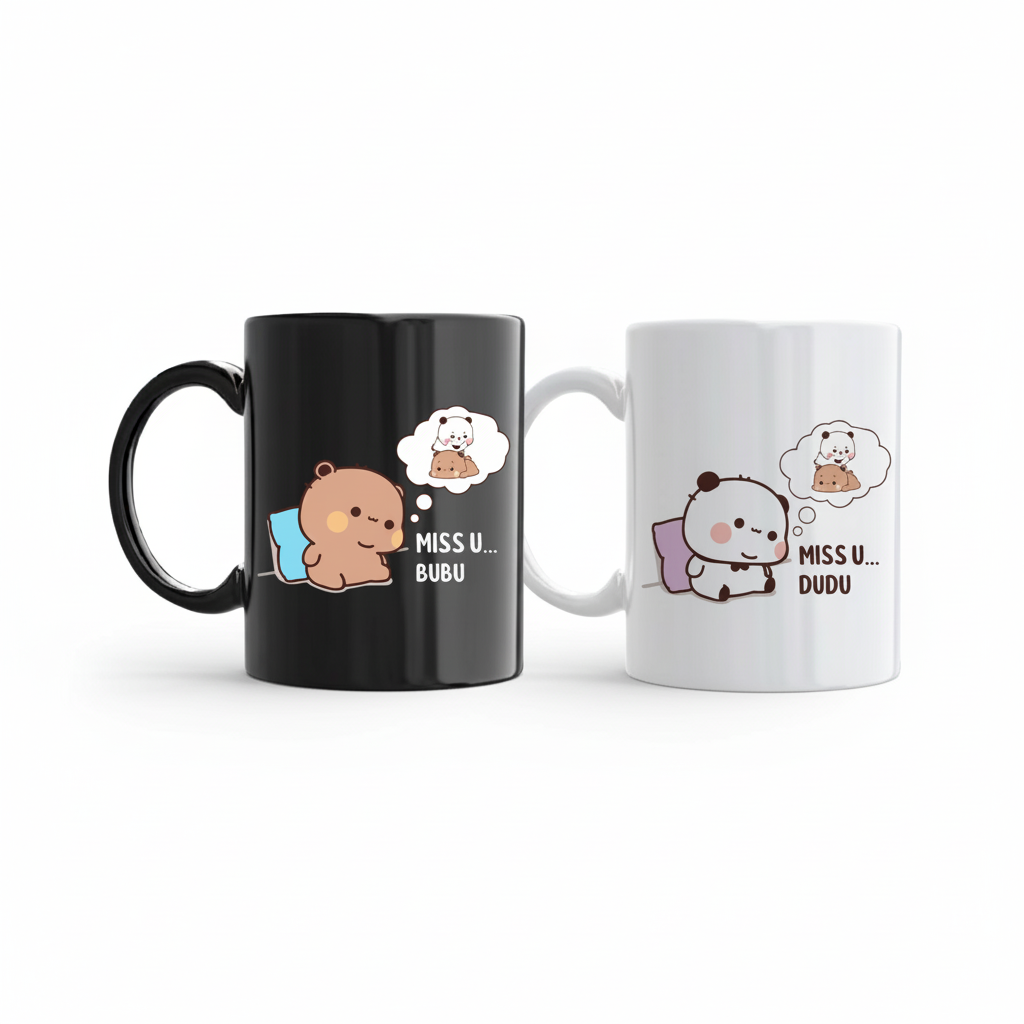 Bubu & Dudu Miss U Couple Mugs – Miss U Dudu & Miss U Bubu