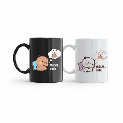 Bubu & Dudu Miss U Couple Mugs – Miss U Dudu & Miss U Bubu