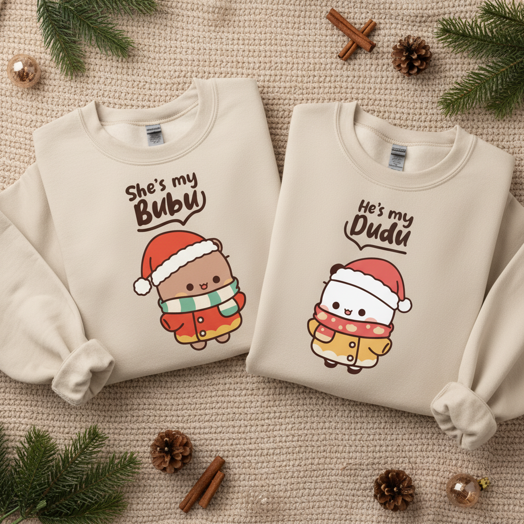 Bubu & Dudu Christmas Couple Sweatshirts