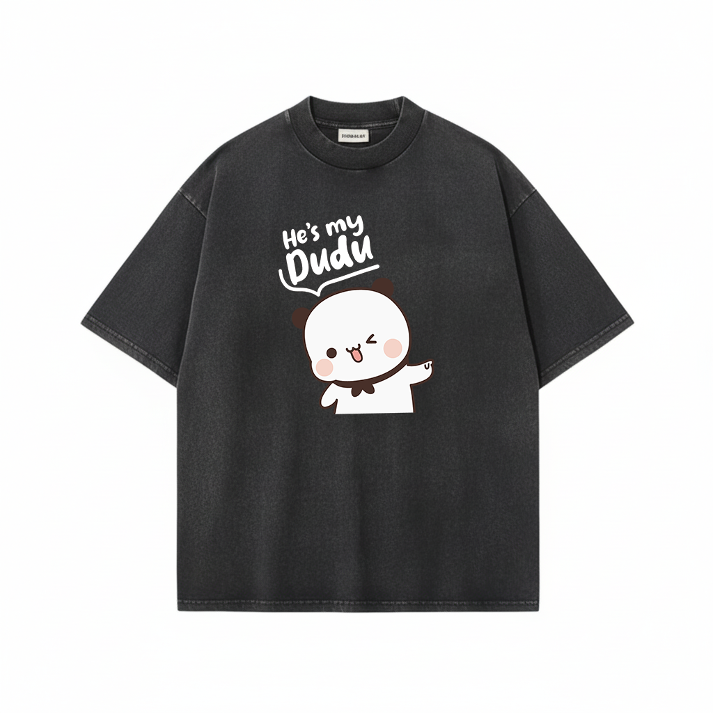 Bubu Dudu Mineral Wash Matching Couple Shirts – Cute Bear Couple Gift